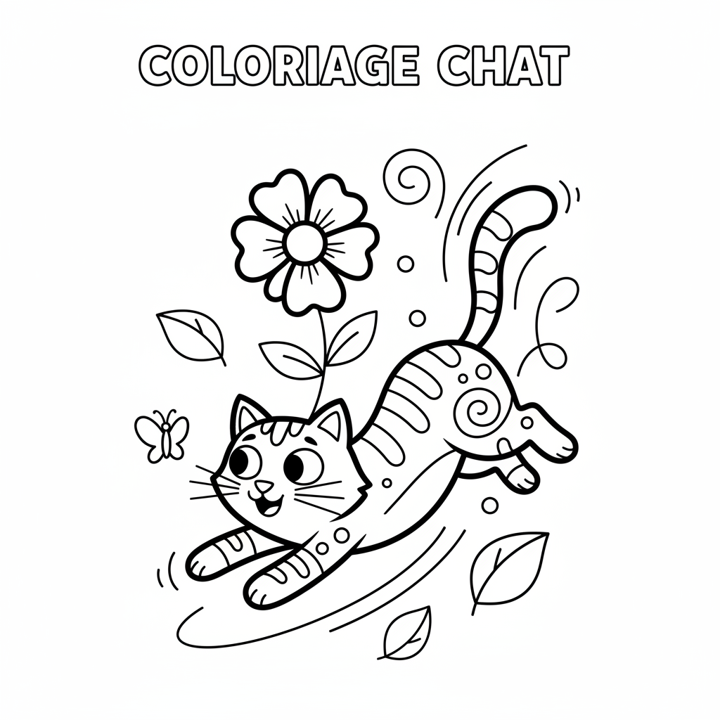 Coloriage coloriage adulte chat 5