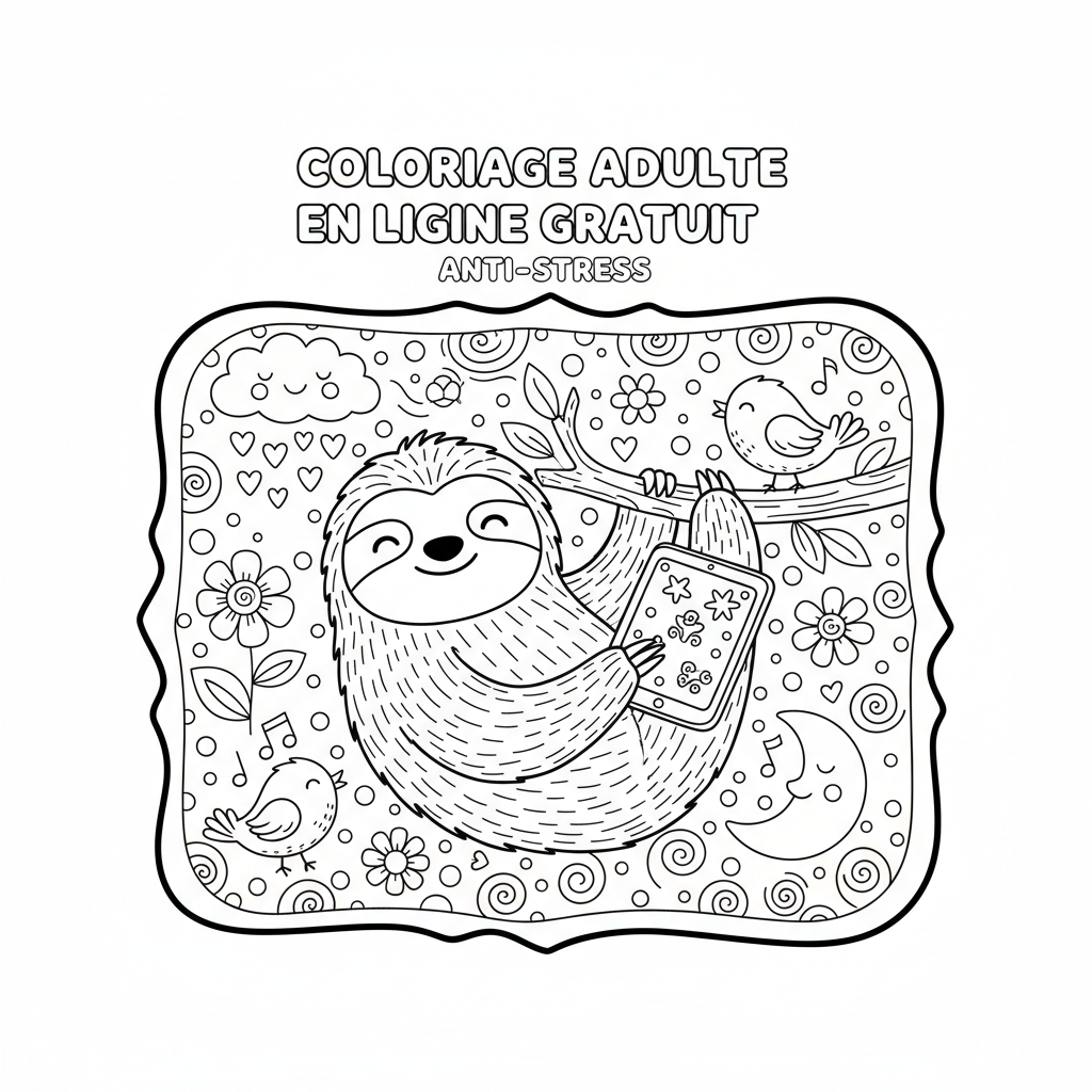 Coloriage Adulte En Ligne Gratuit à Imprimer Gratuitement