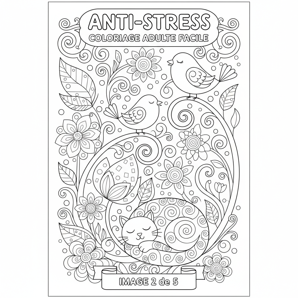 Coloriage coloriage adulte facile 2