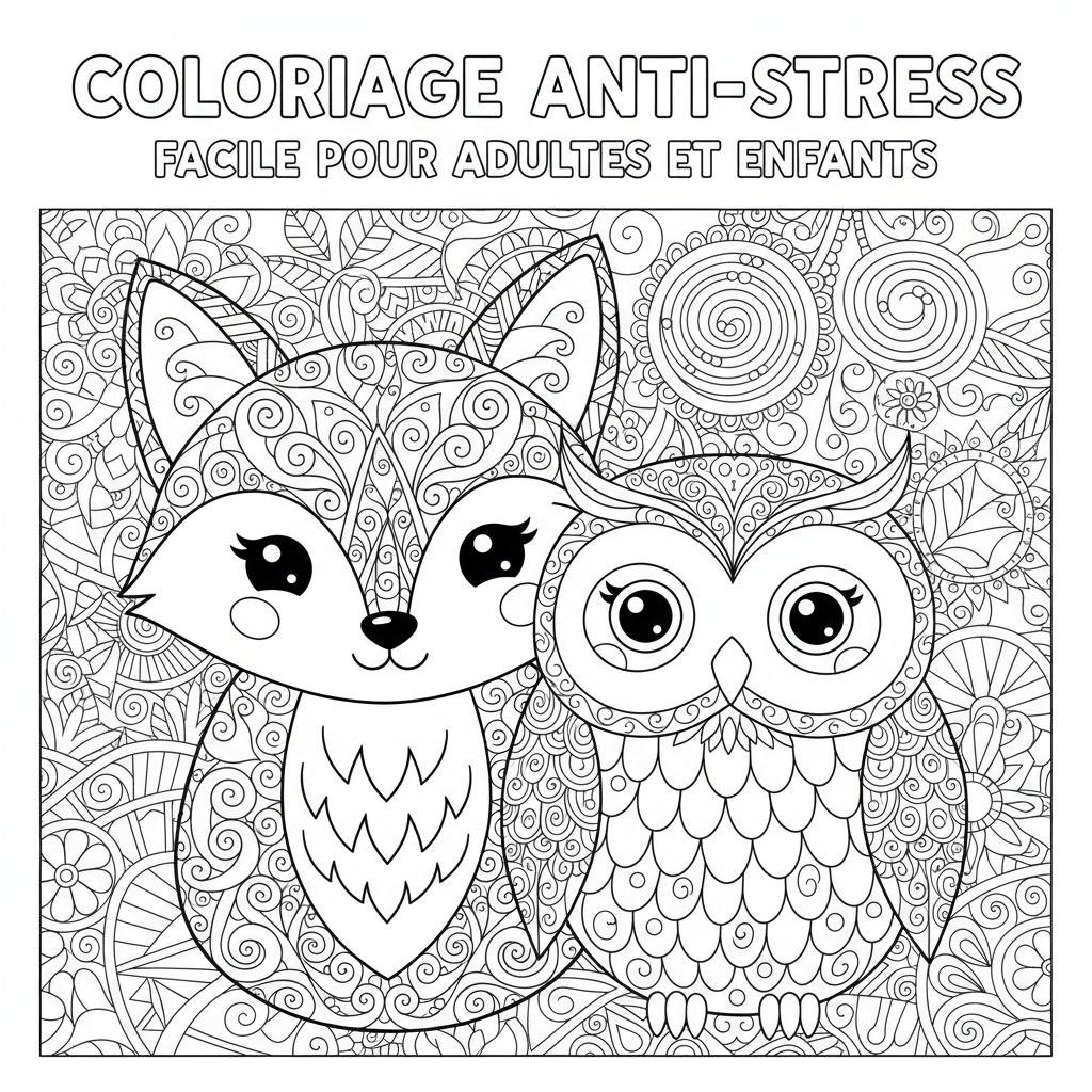 Coloriage coloriage adulte facile 4