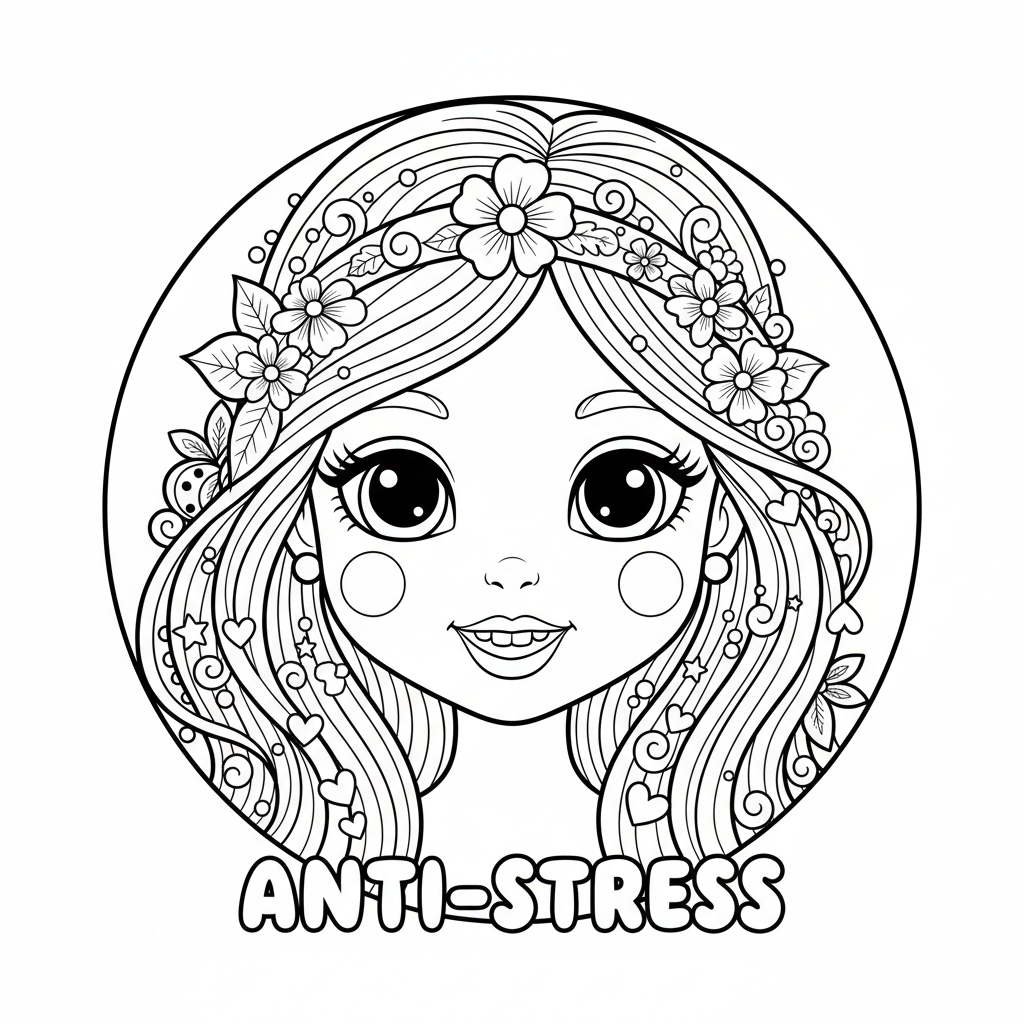 Coloriage coloriage adulte femme 4