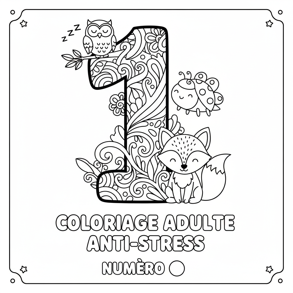 Coloriage Adulte Numero Gratuit à Imprimer chez Vous