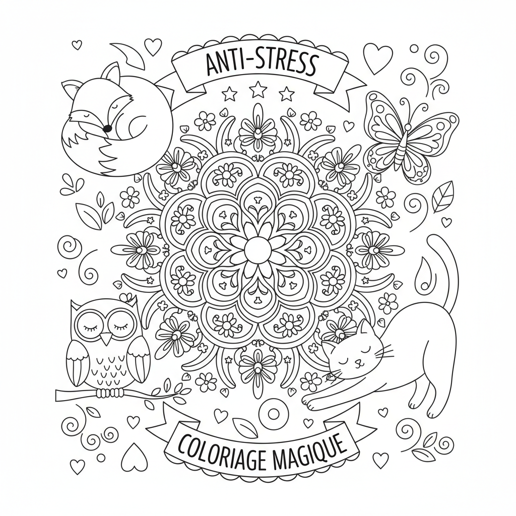 Coloriage coloriage adulte simple 2