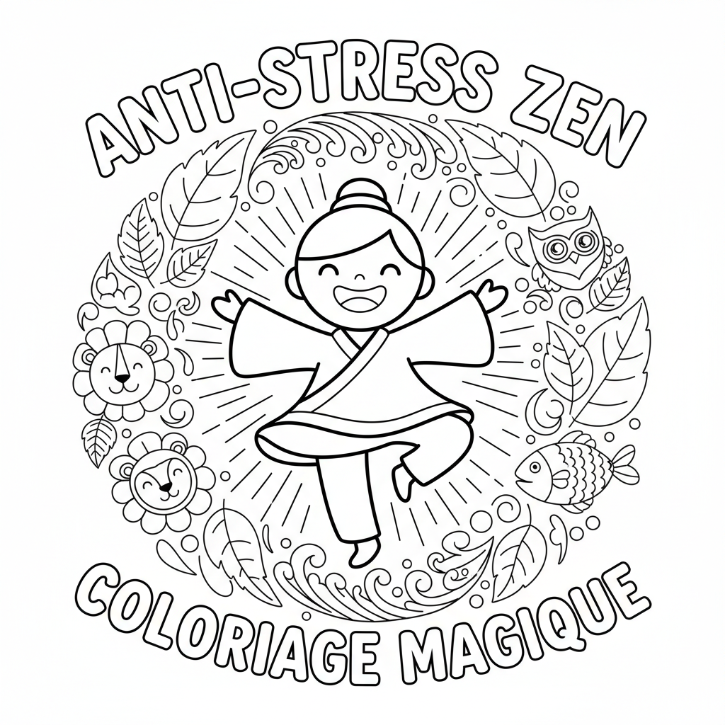 Coloriage coloriage adulte zen 5