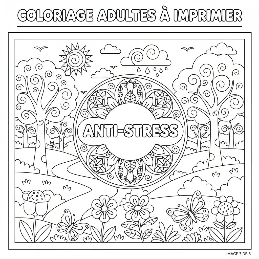 Coloriage coloriage adultes à imprimer 3
