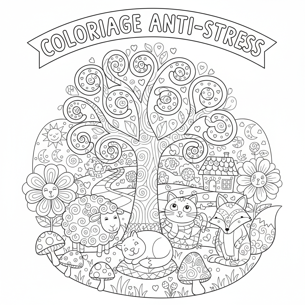 Coloriage coloriage adultes anti stress 2