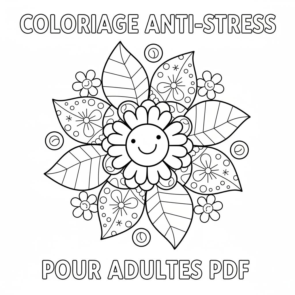 Coloriage Adultes Pdf Gratuit à Imprimer pour se Détendre
