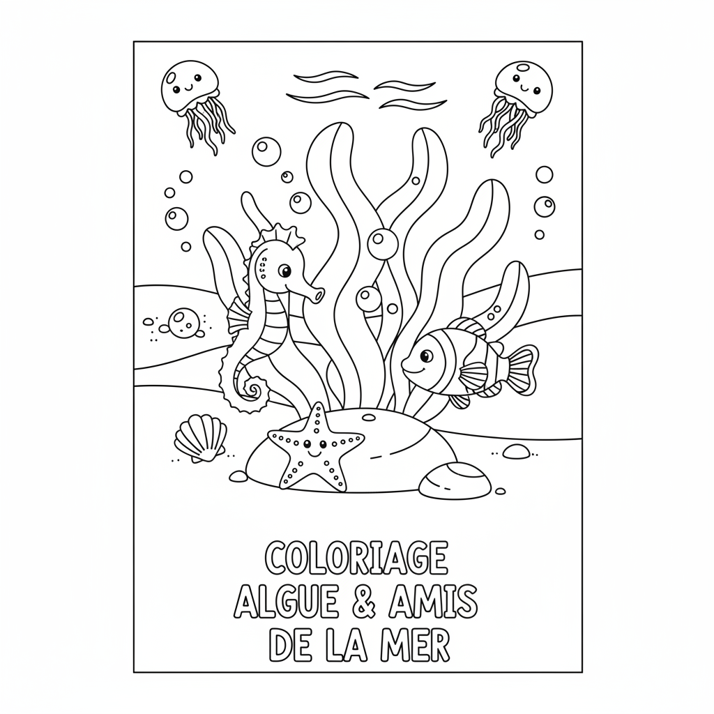 Coloriage coloriage algue 3