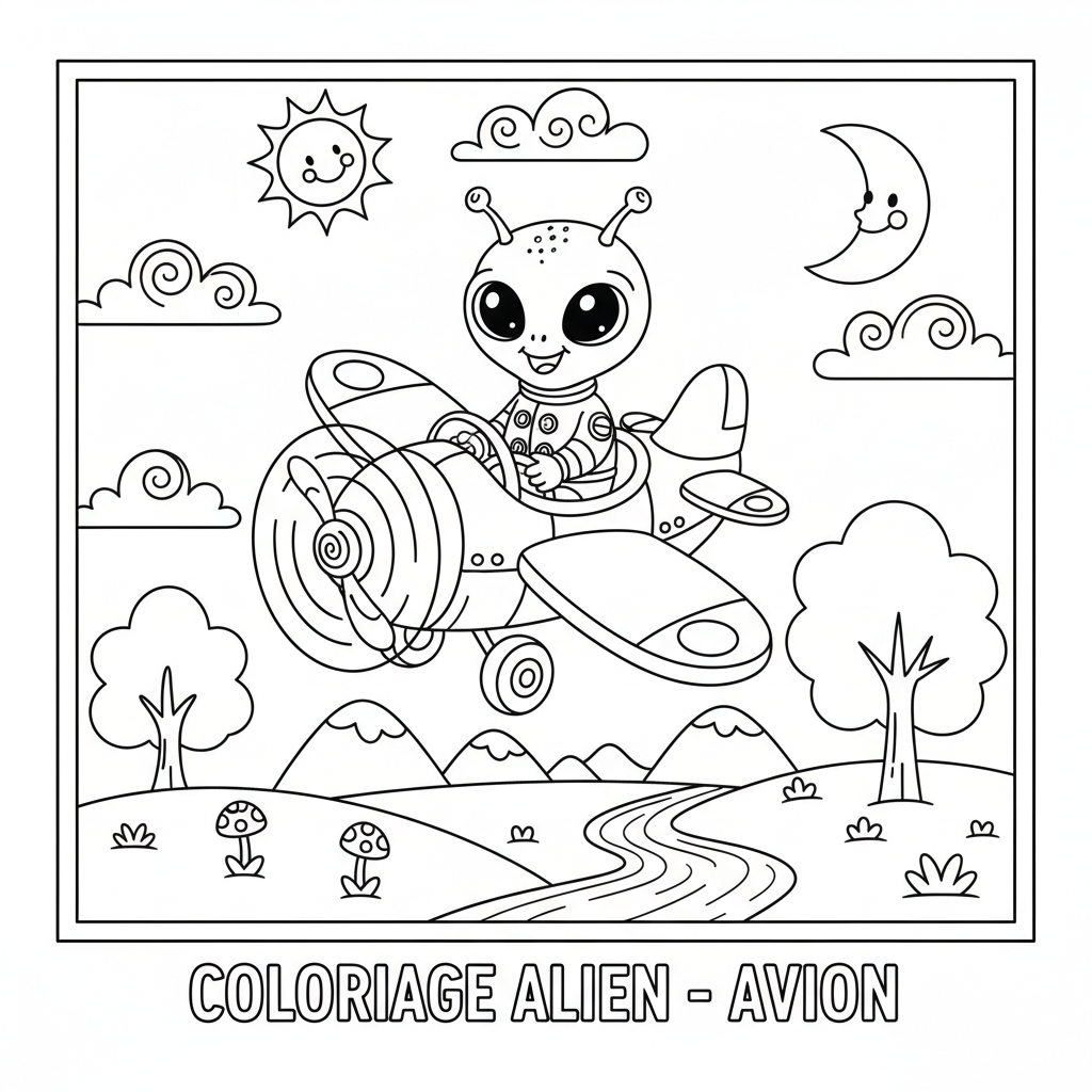 Coloriage coloriage alien 3