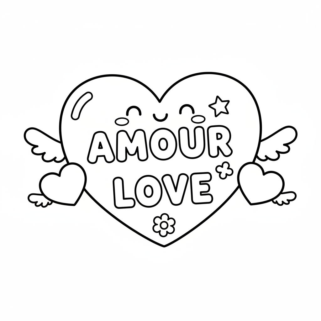 Coloriage coloriage amour