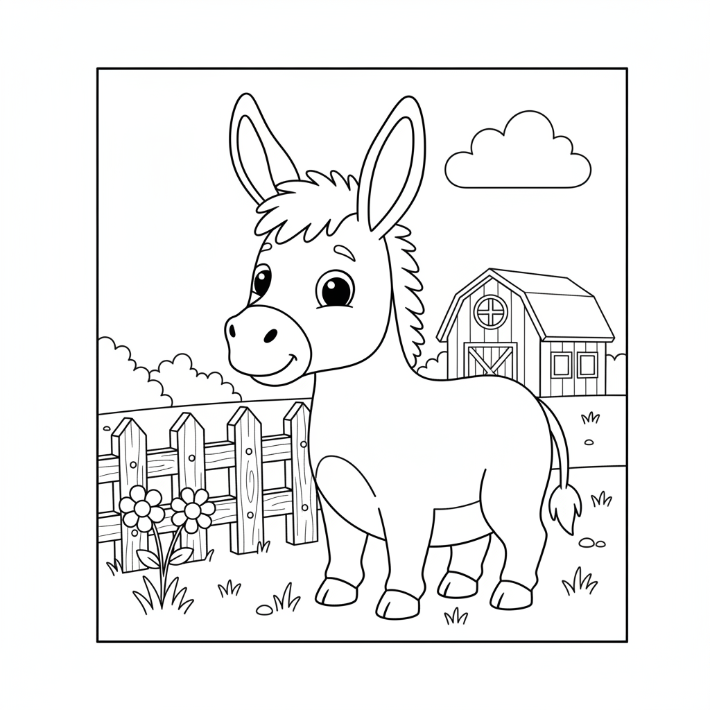 Coloriage coloriage ane 2