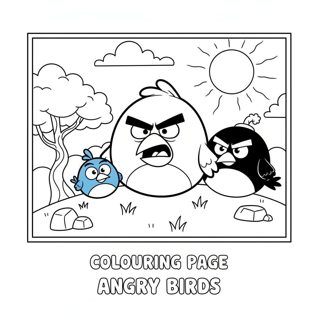 Coloriage coloriage angry birds 3