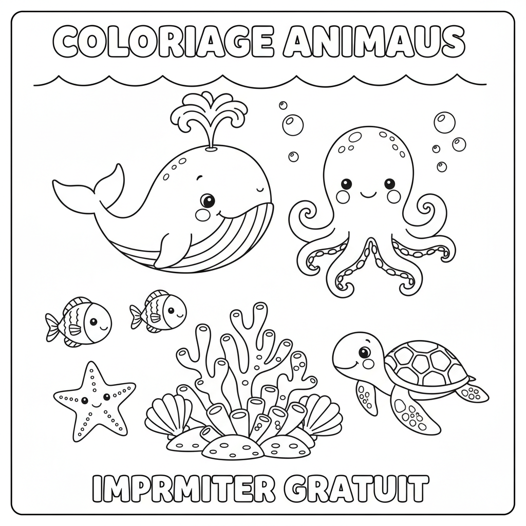 Coloriage coloriage animaux à imprimer gratuit 2