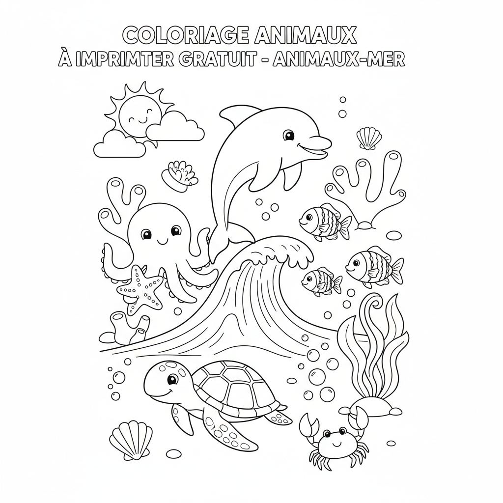 Coloriage coloriage animaux à imprimer gratuit 3