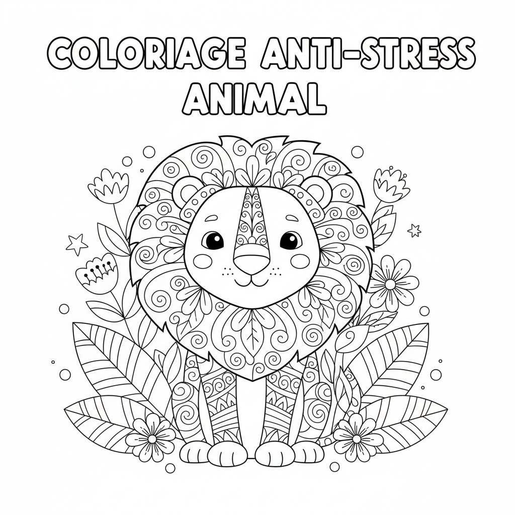 Coloriage Animaux Adulte Gratuit à Imprimer