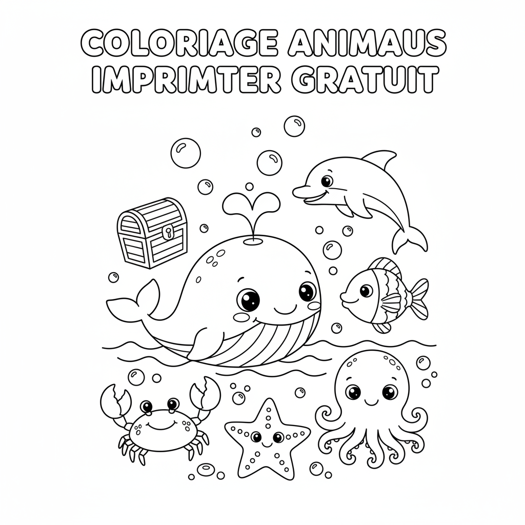 Coloriage coloriage animaux imprimer gratuit 1