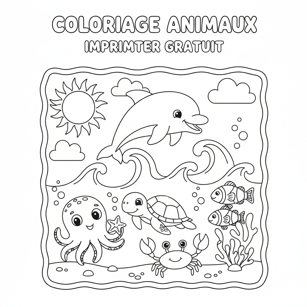 Coloriage coloriage animaux imprimer gratuit 3