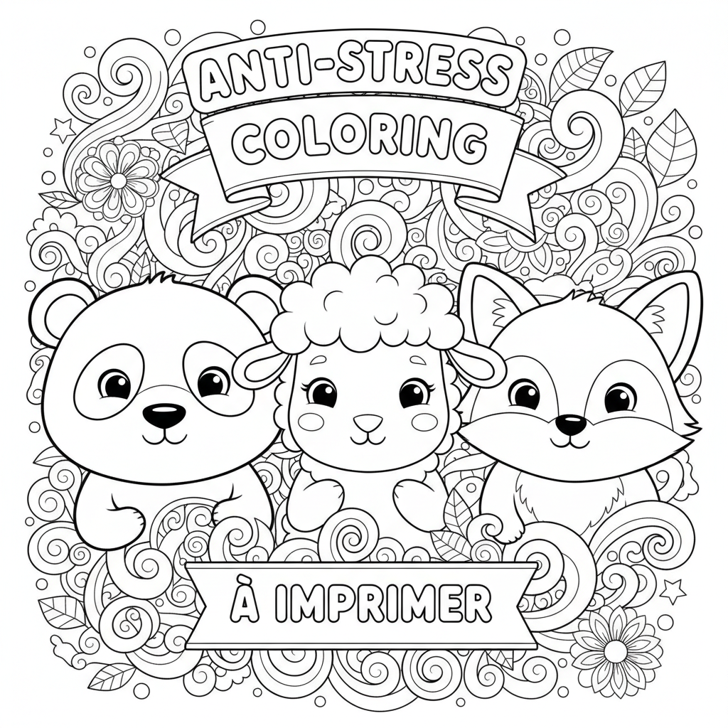 Coloriage coloriage anti stress à imprimer 4