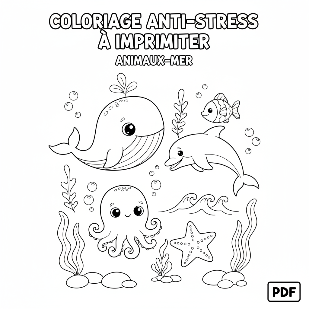 Coloriage coloriage anti-stress à imprimer pdf 1