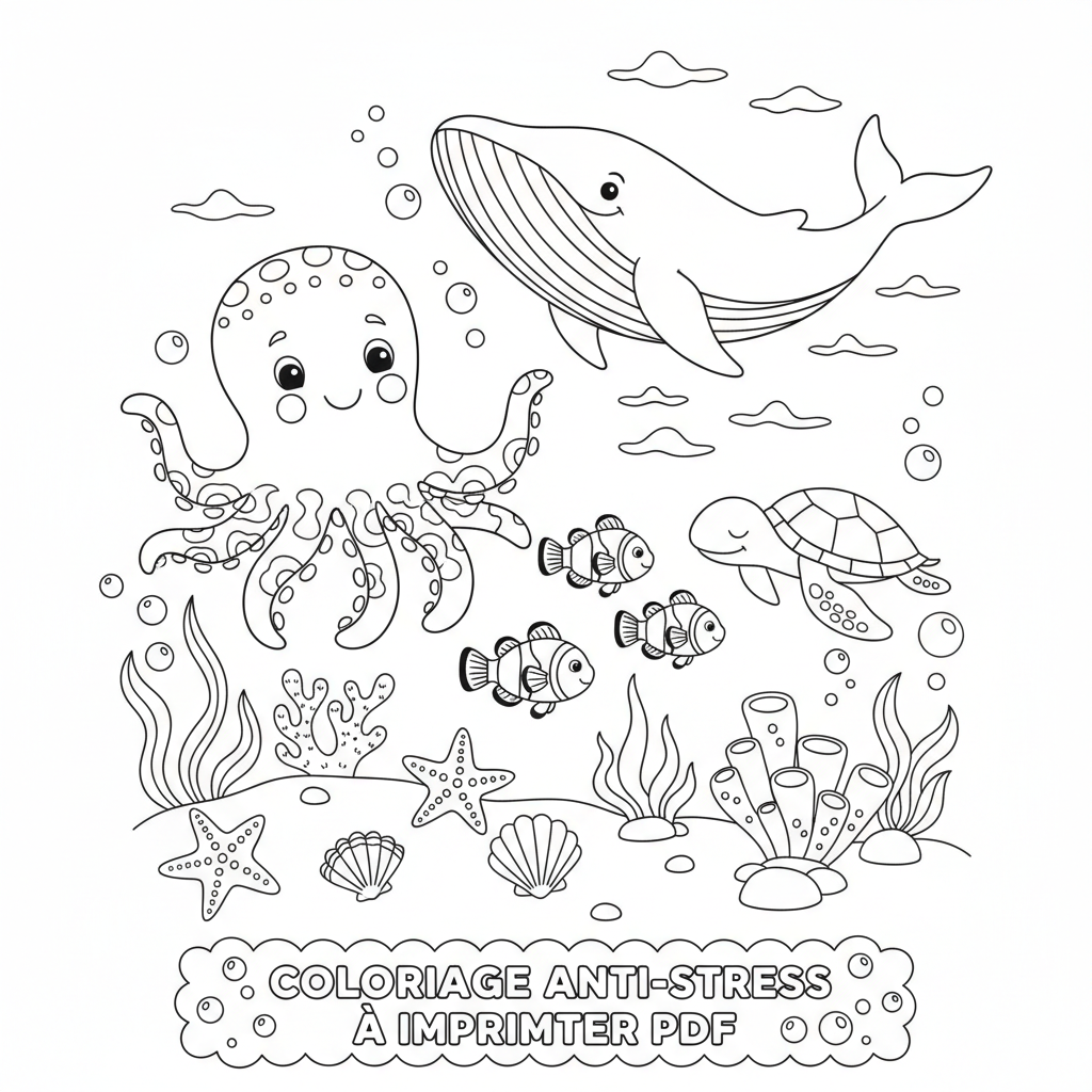 Coloriage coloriage anti-stress à imprimer pdf 3