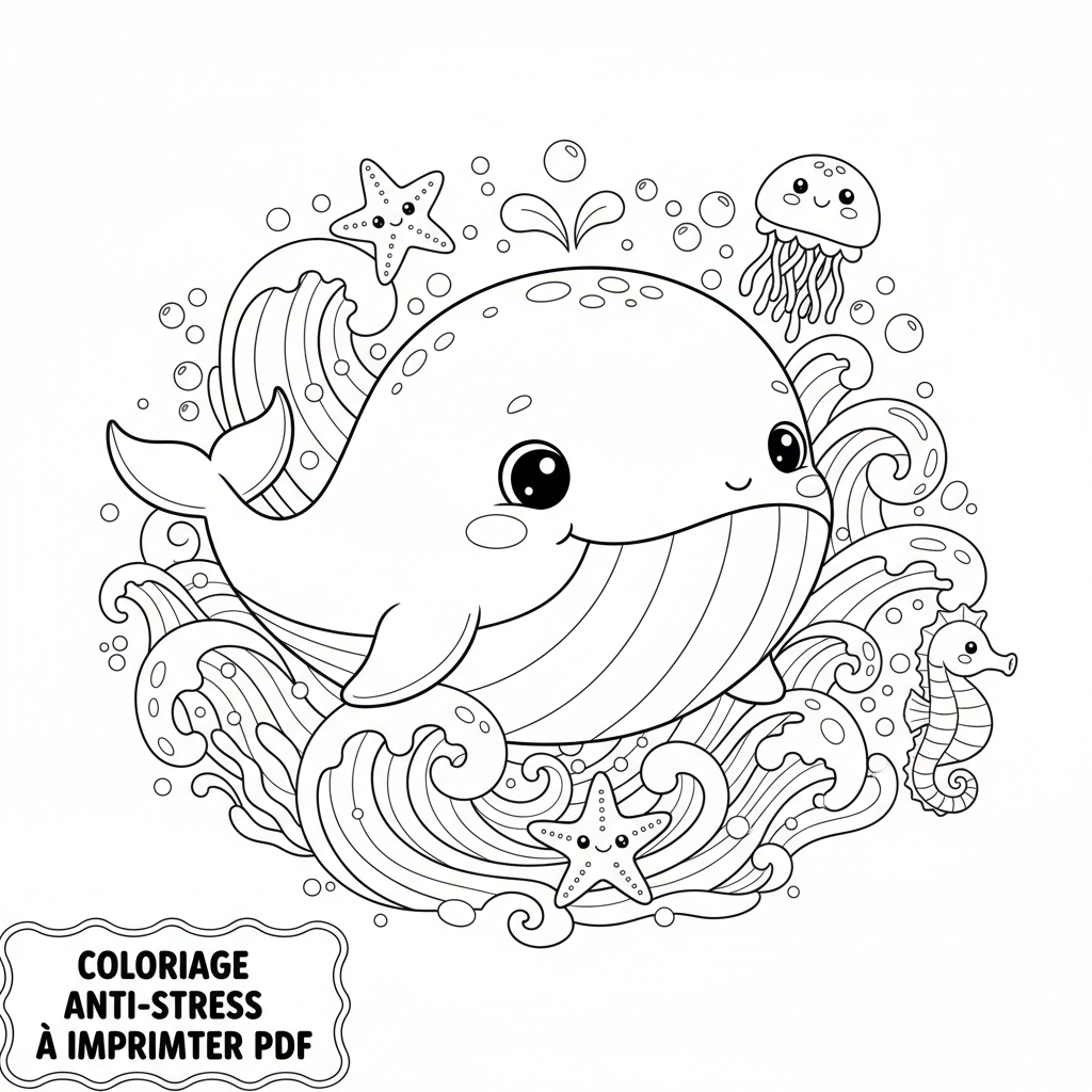 Coloriage coloriage anti-stress à imprimer pdf 4