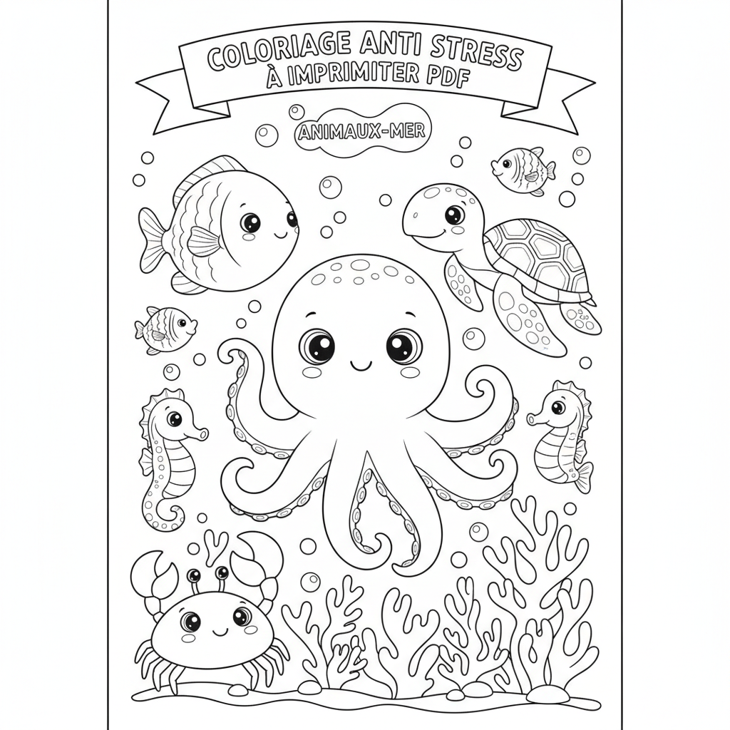 Coloriage coloriage anti stress à imprimer pdf 4