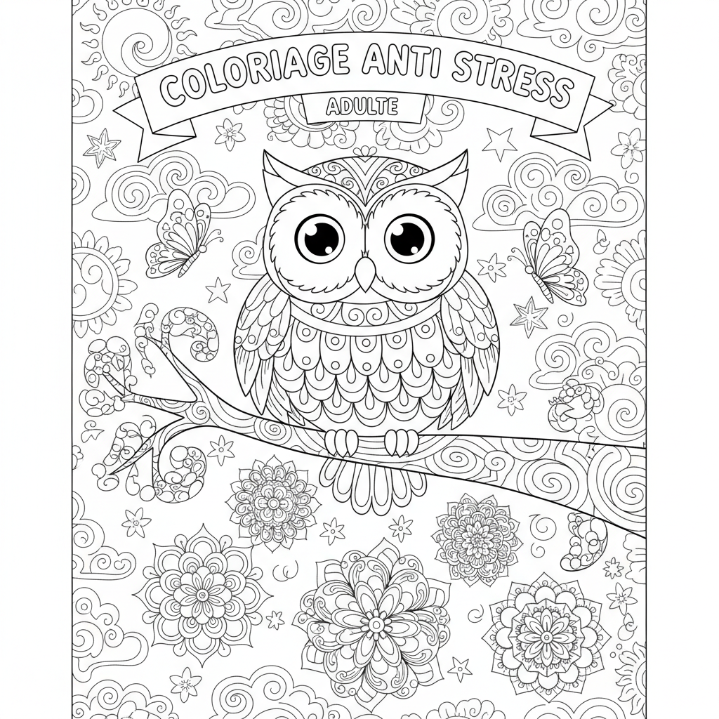 Coloriage coloriage anti stress adulte 2