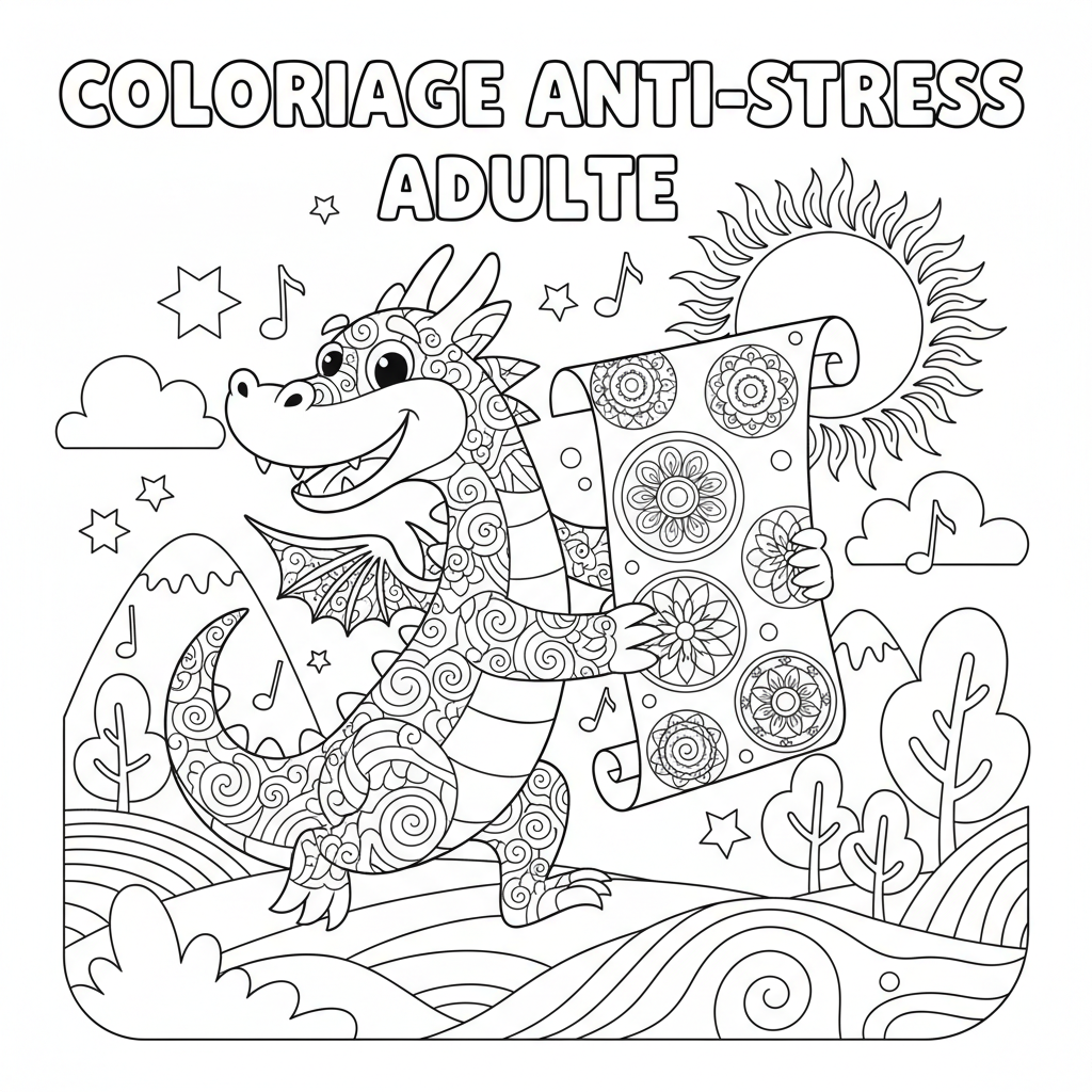 Coloriage coloriage anti stress adulte 5