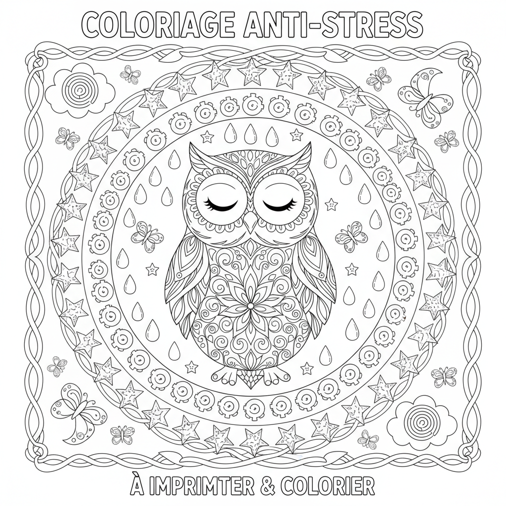 Coloriage coloriage anti stress coloriage adulte à imprimer 2