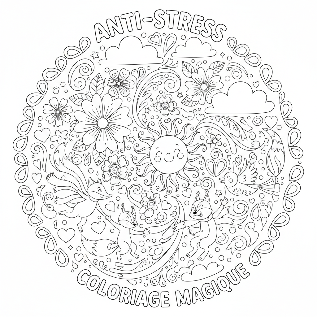 Coloriage coloriage anti stress coloriage adulte à imprimer 5