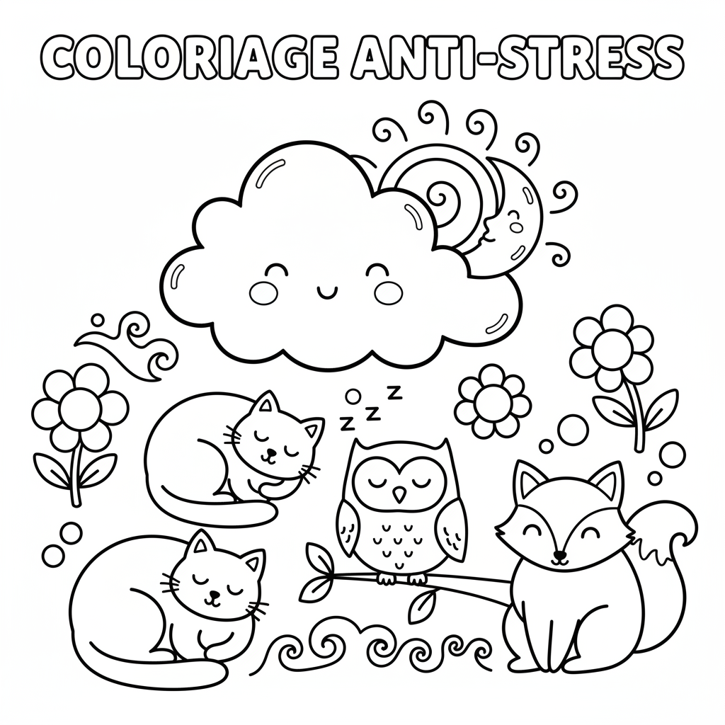Coloriage coloriage anti stress imprimer 1