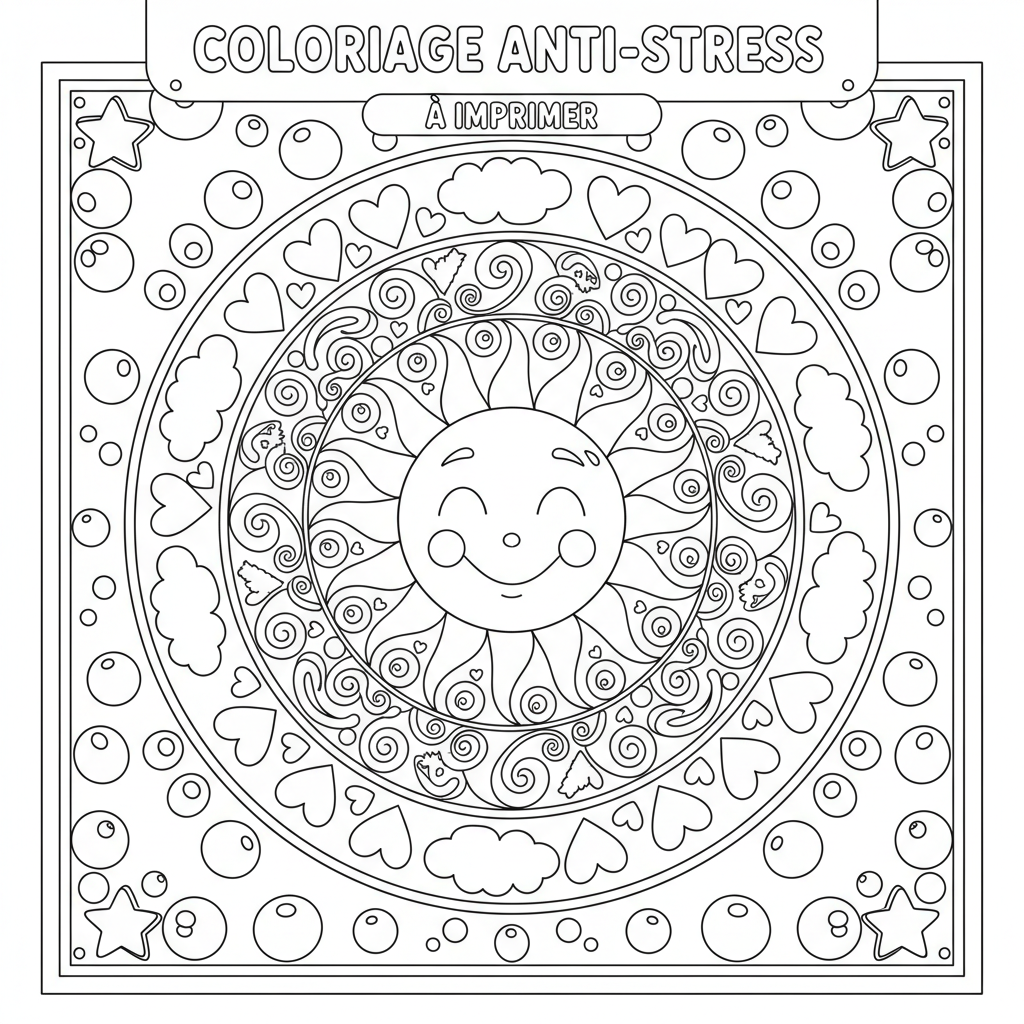 Coloriage coloriage anti stress imprimer 2