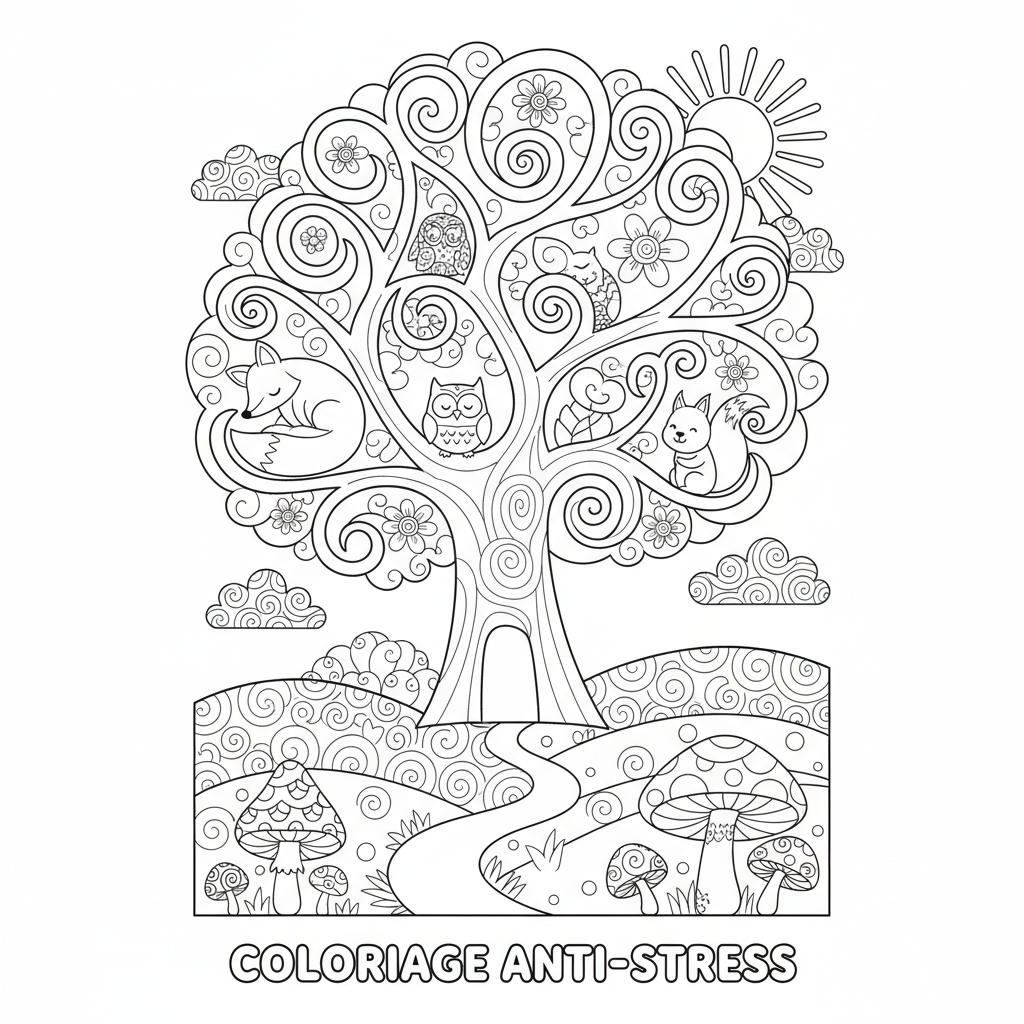 Coloriage coloriage anti stress imprimer 3