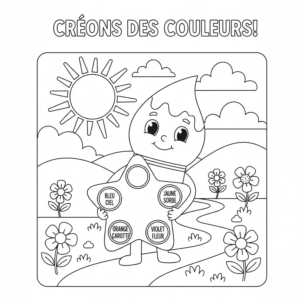 Coloriage coloriage aquarelle 3