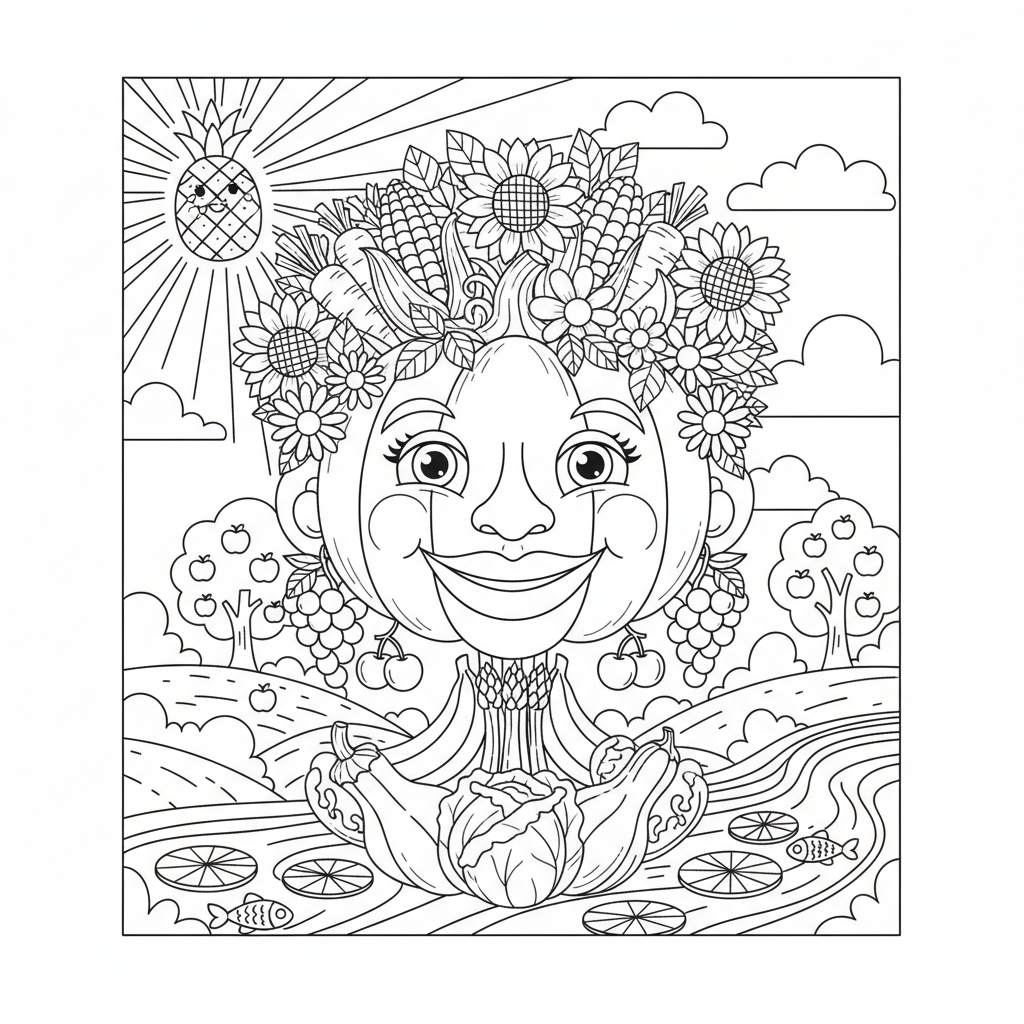 Coloriage coloriage arcimboldo 3