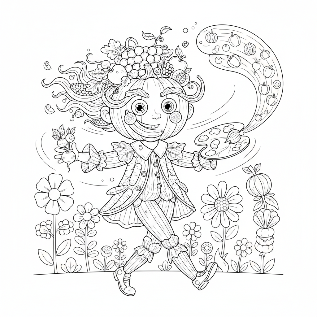 Coloriage coloriage arcimboldo 5