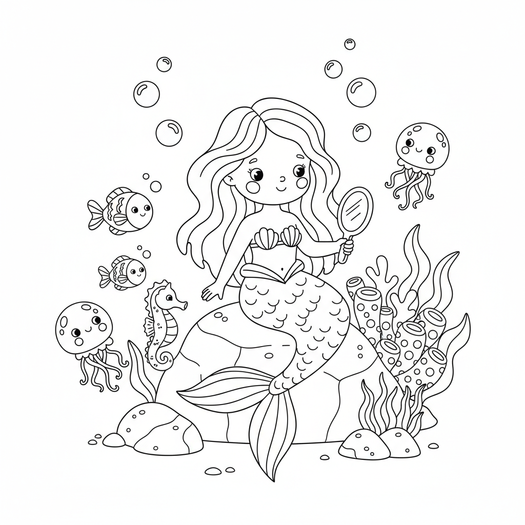 Coloriage coloriage ariel 2