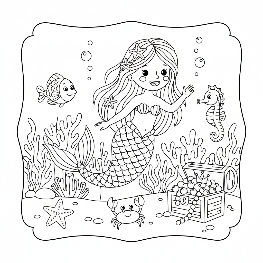 Coloriage coloriage arielle 2