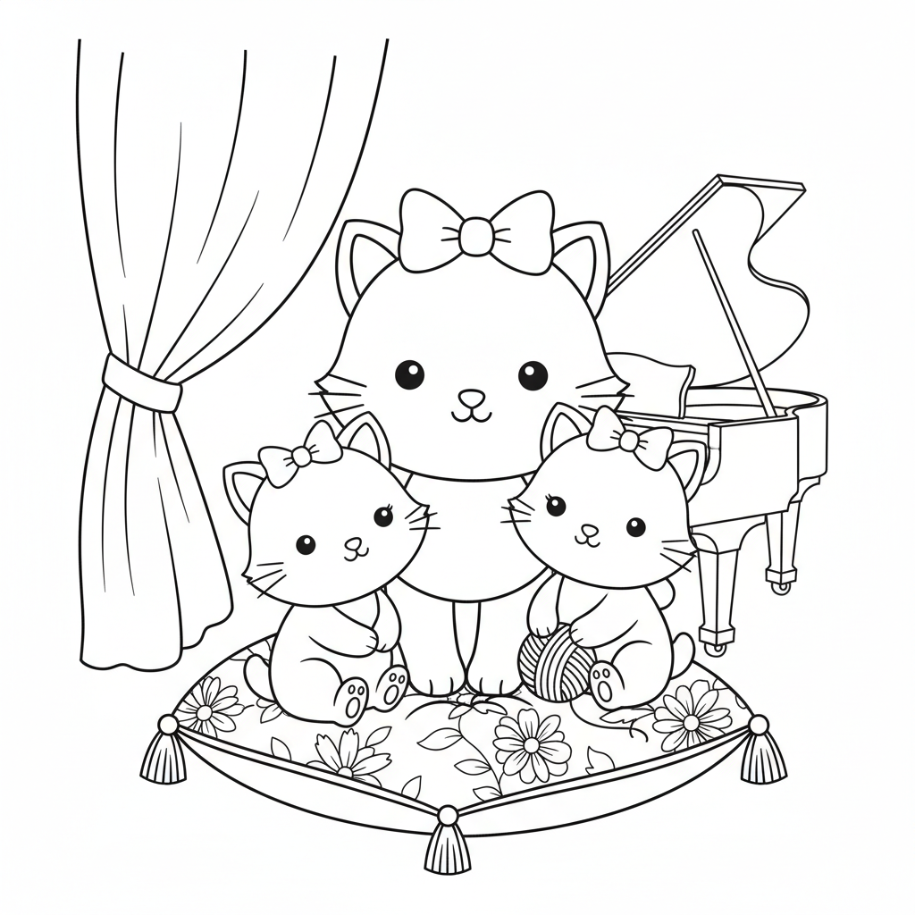 Coloriage Aristochat Gratuit à Imprimer pour Enfants