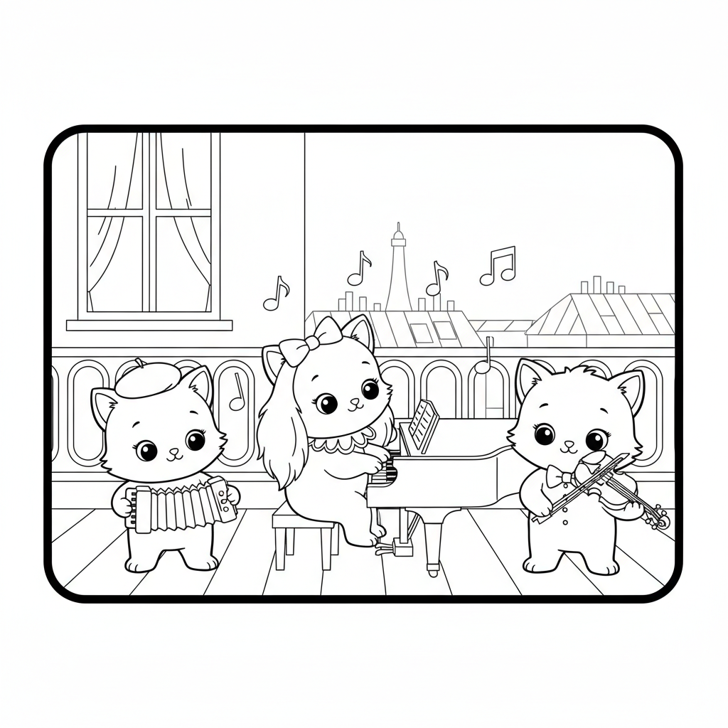 Coloriage Aristochats Gratuit à Imprimer