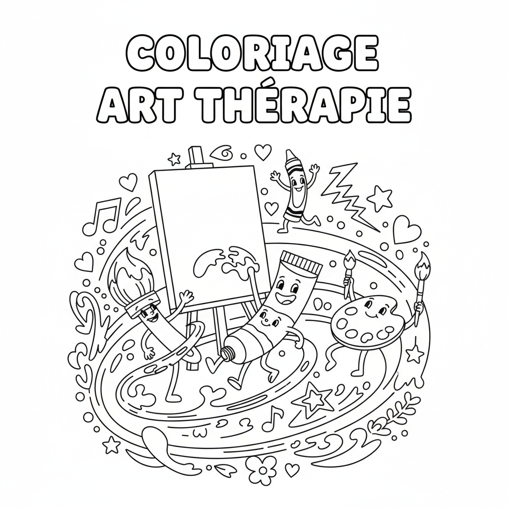 Coloriage coloriage art therapie 5