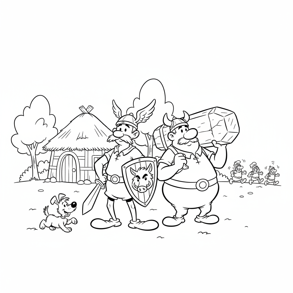 Coloriage coloriage astérix 2