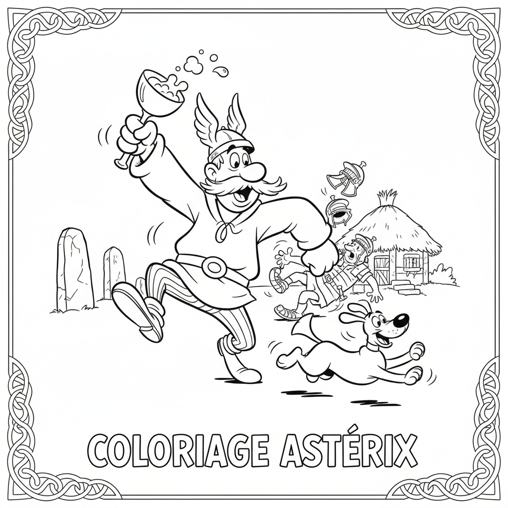 Coloriage coloriage astérix 5