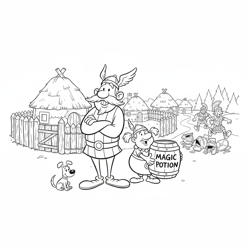 Coloriage coloriage asterix 2