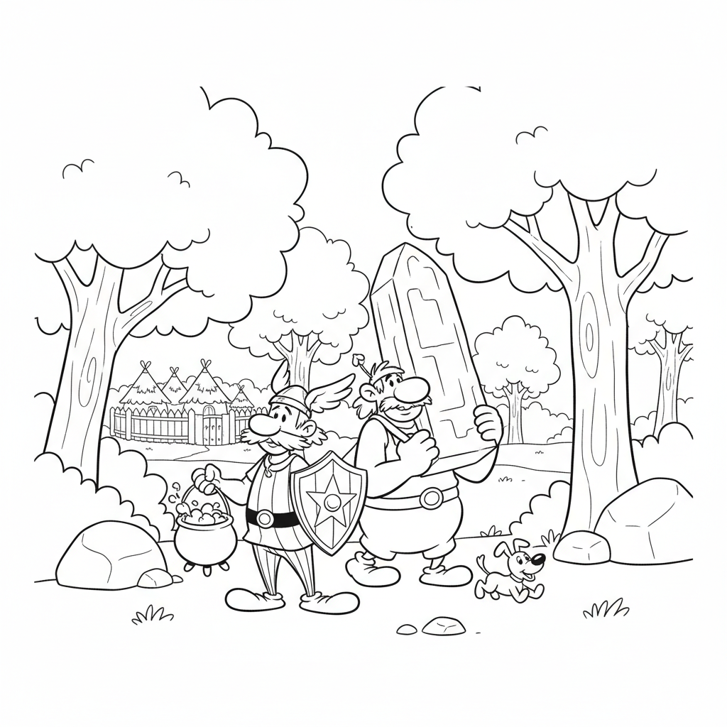 Coloriage coloriage asterix 3