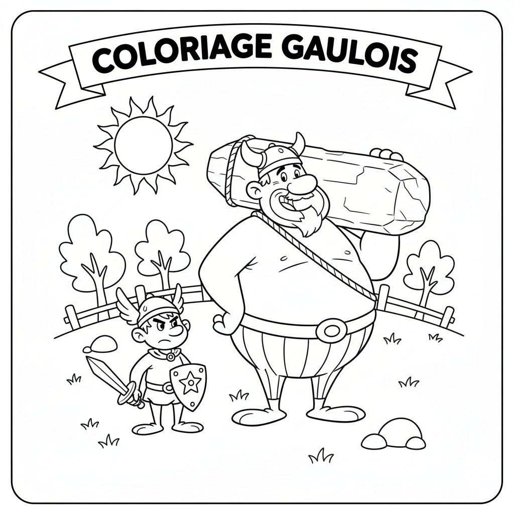 Coloriage coloriage astérix et obélix 1