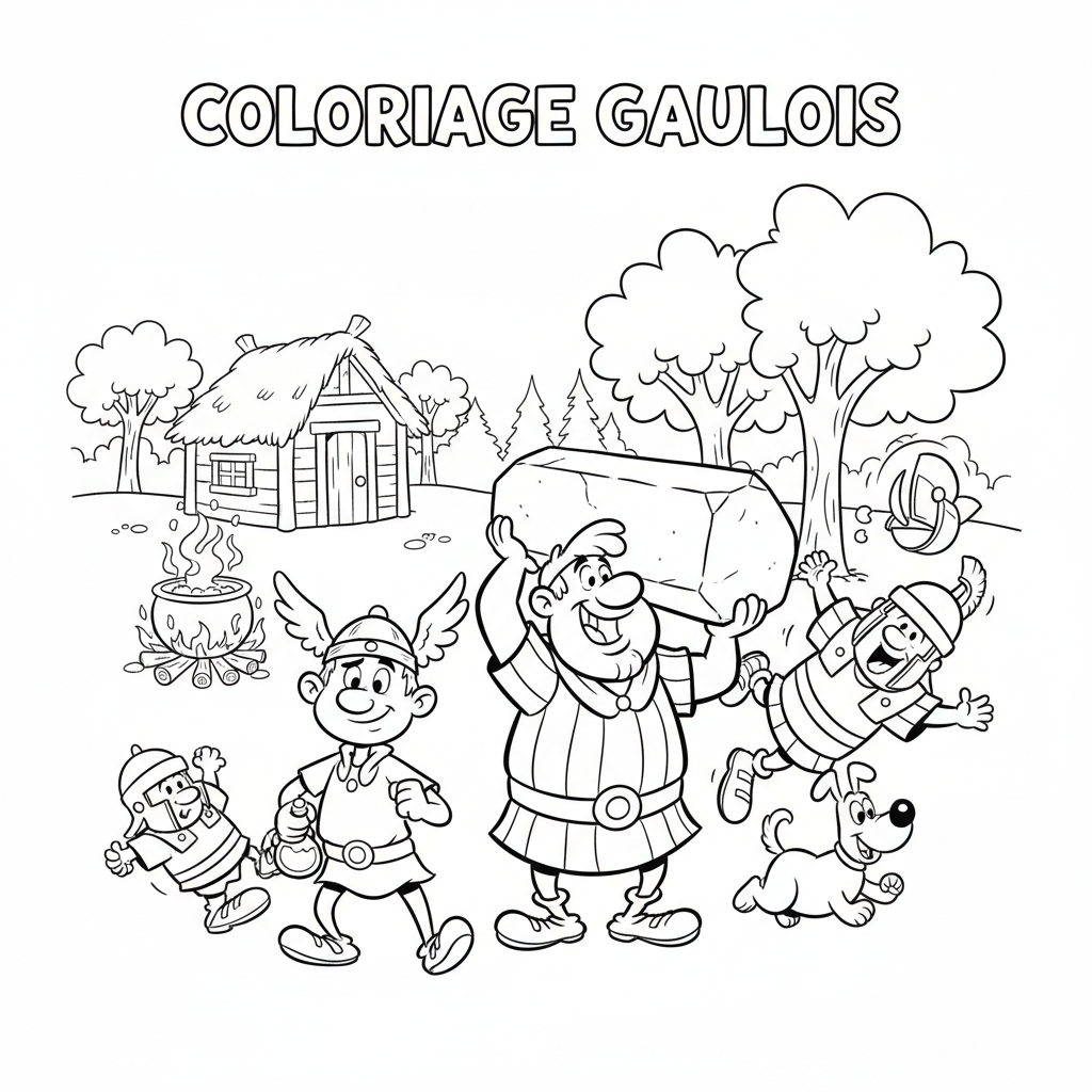 Coloriage coloriage asterix et obelix 2