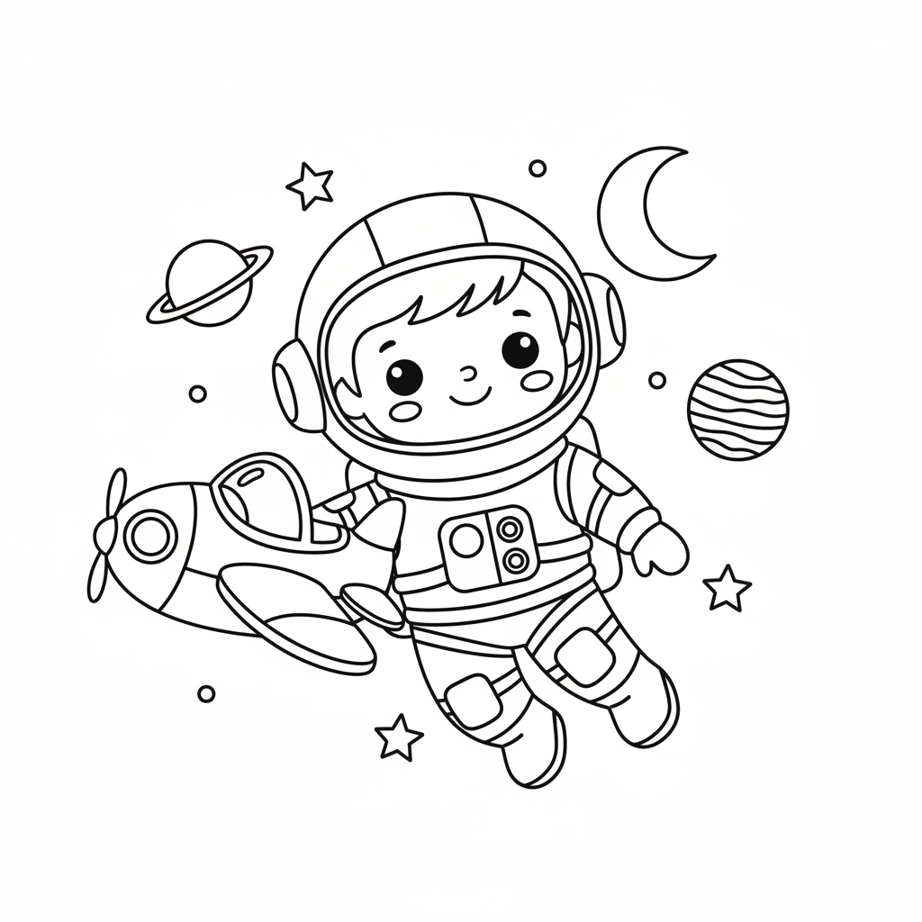 Coloriage coloriage astronaute
