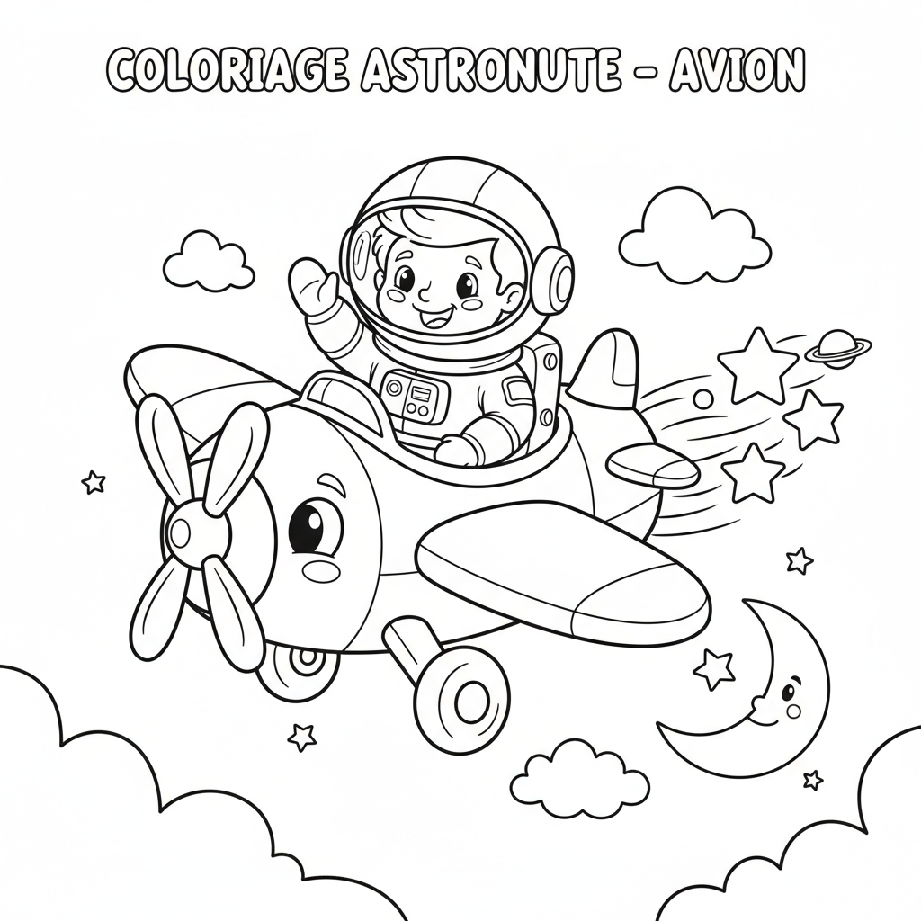 Coloriage coloriage astronaute 2