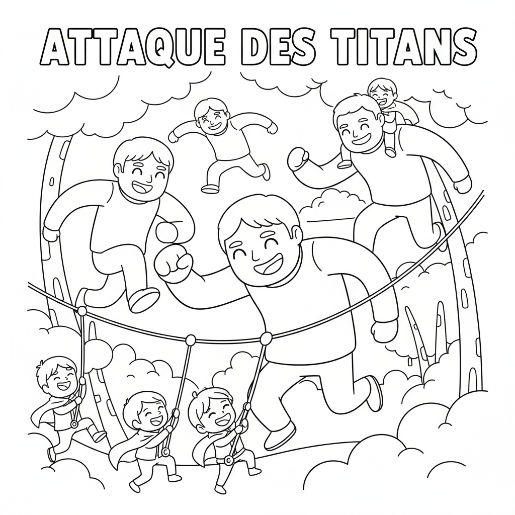 Coloriage coloriage attaque des titans 5